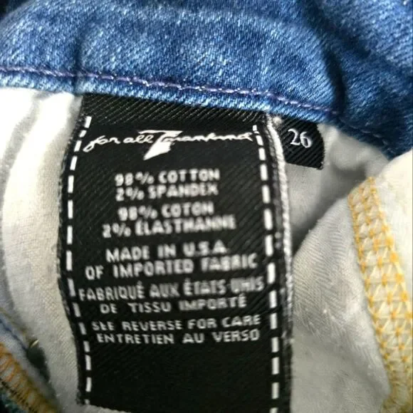 Distressed Blue Jeans - Picture 5 of 5